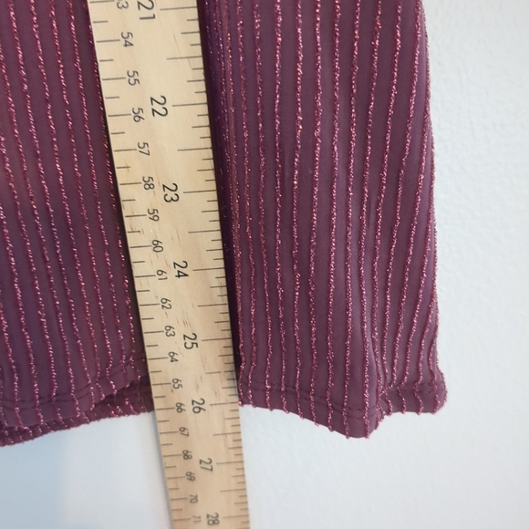 Sloane & Sadie Tank Top Women's XL Plum Metallic Formal Wedding Summer Feminine - Picture 7 of 8